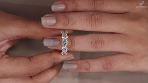 Lab grown diamond wedding band.