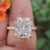 5.99 TCW Radiant Brilliant Cut Amazing Euro Shank Moissanite Wedding Ring