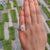 Unique 1.53 TCW Emerald Cut Antique Vintage Moissanite Engagement Ring