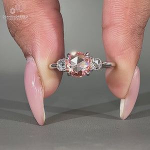 Round diamond engagement ring crafted to sparkle on every occasion.
