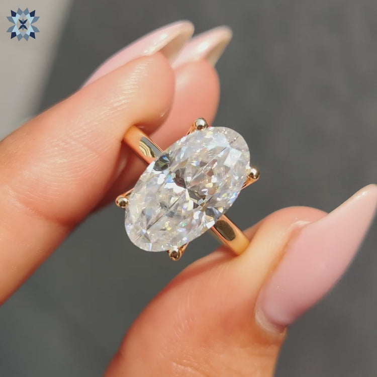 solitaire engagement ring in 4 prong setting
