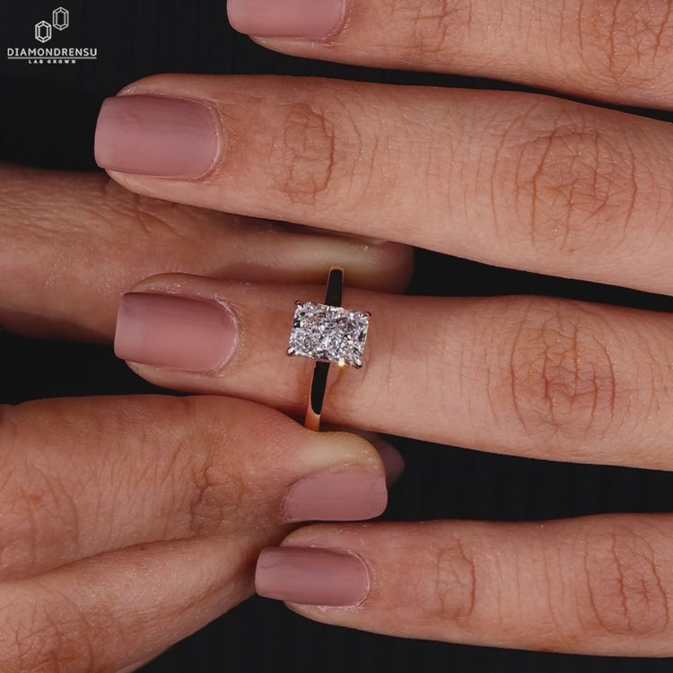 Elegant radiant cut engagement ring perfect for special moments.
