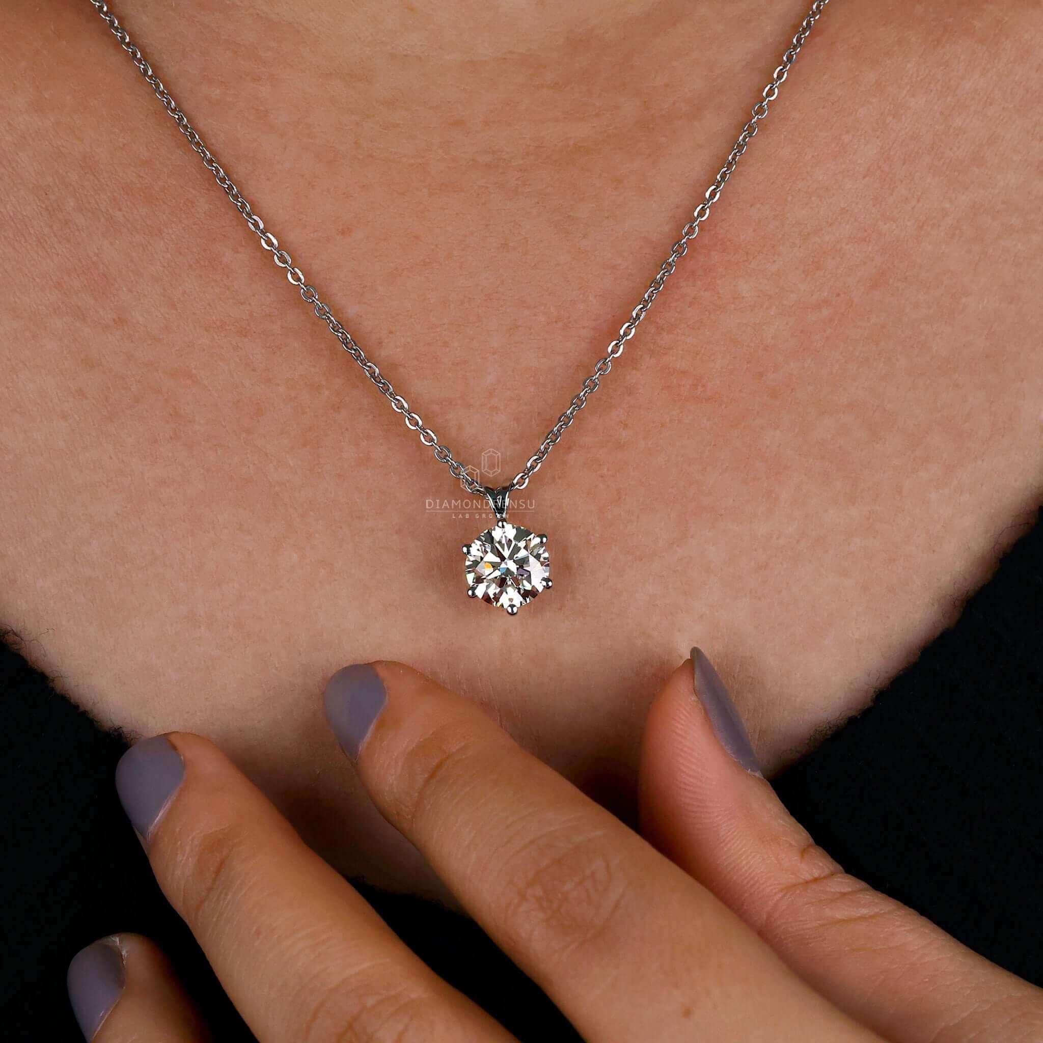 Why Should You Pick 2-Carat Diamond Solitaire Necklaces For Everyday W –  CDL FINESHINE