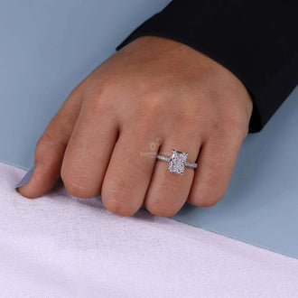 lab created diamond ring