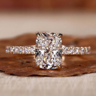cushion engagement ring