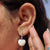 heart shape drop earrings