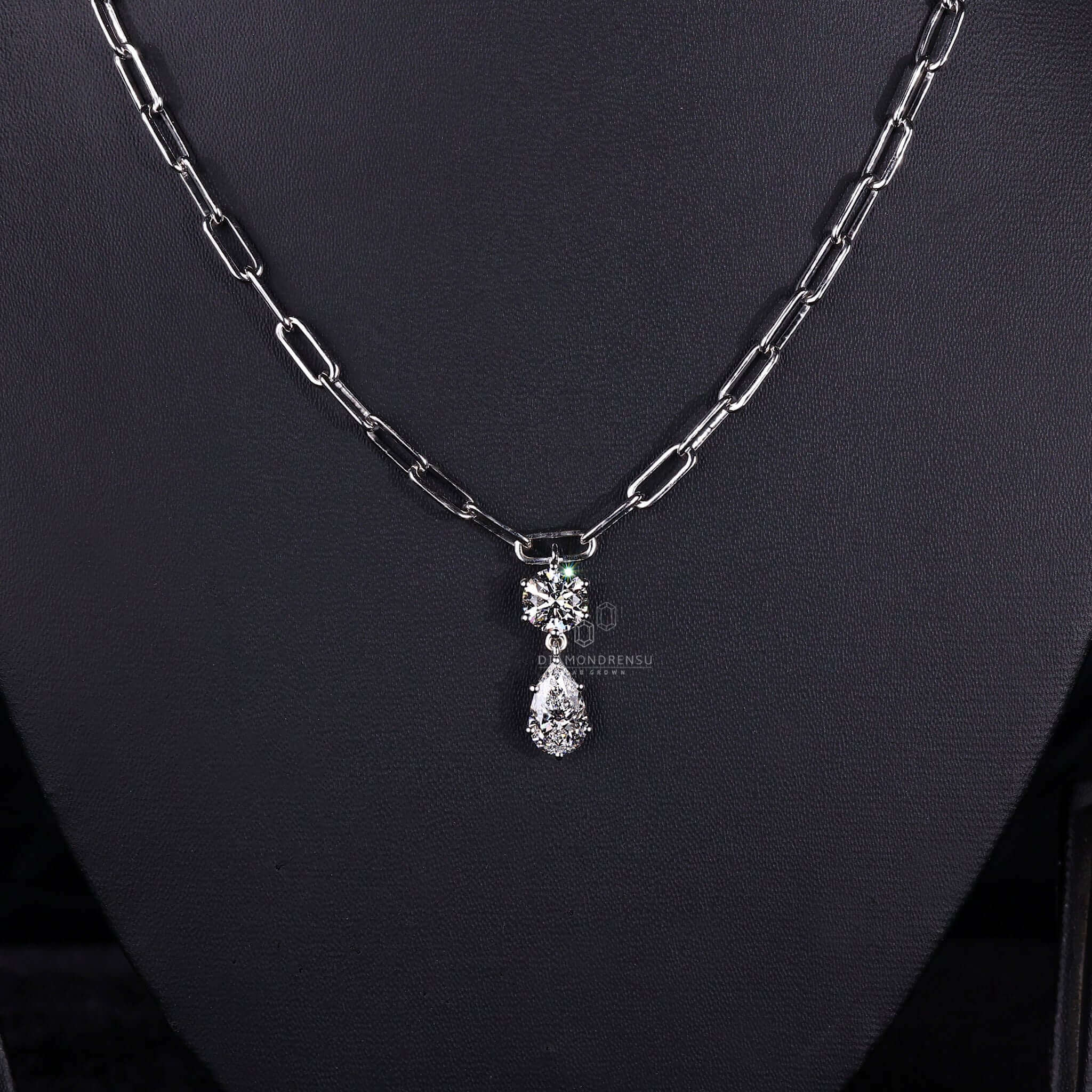 lab created diamond pendant