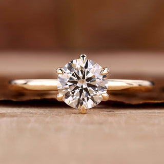 lab grown diamond solitaire ring