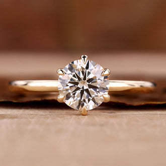 lab grown diamond solitaire ring