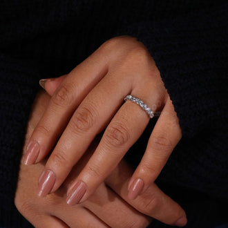 unique lab grown diamond band