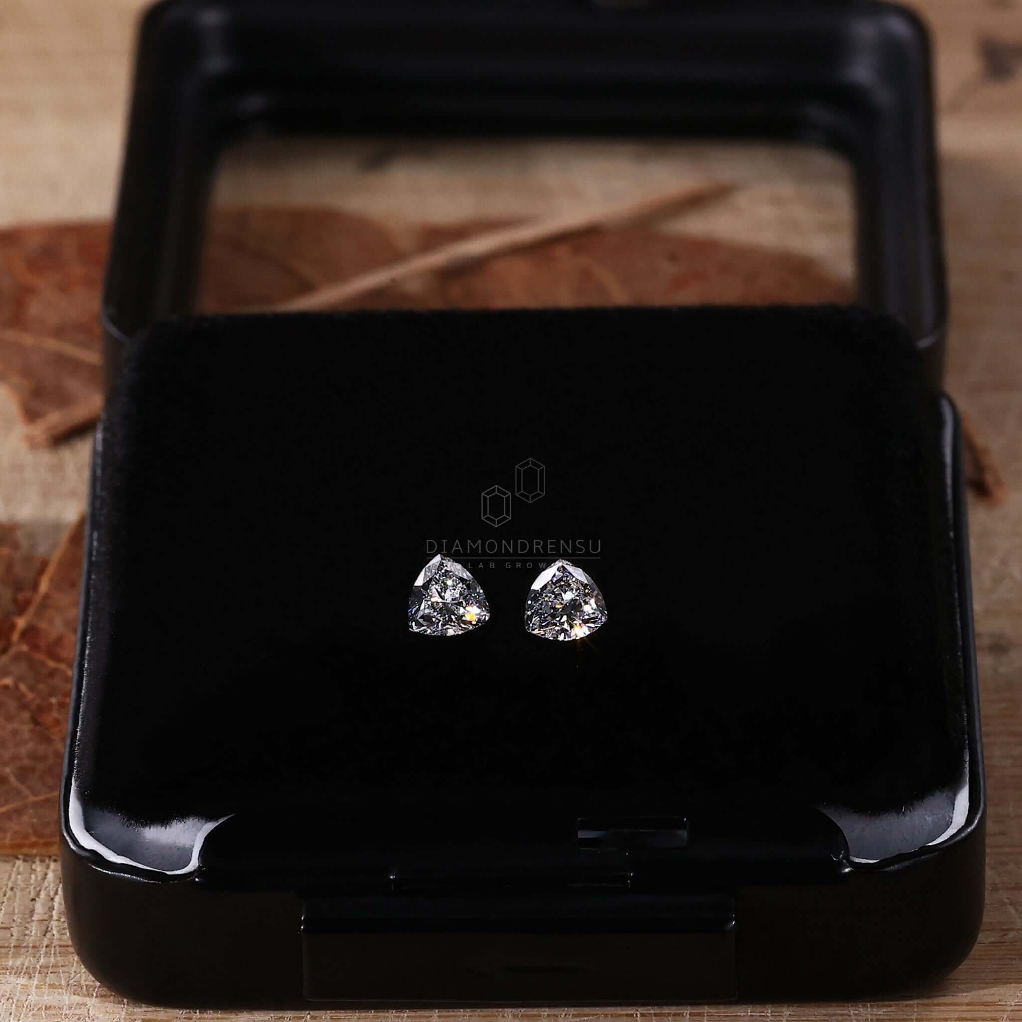 lab created diamond pair