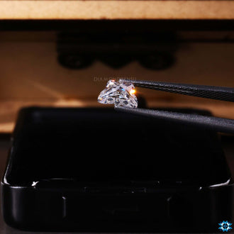 Loose moissanite stone with Butterfly Antique Cut style.
