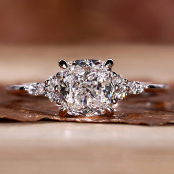 lab grown diamond engagement ring