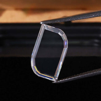 3.45 Carat Antique Portrait Cut Moissanite from Diamondresnu.
