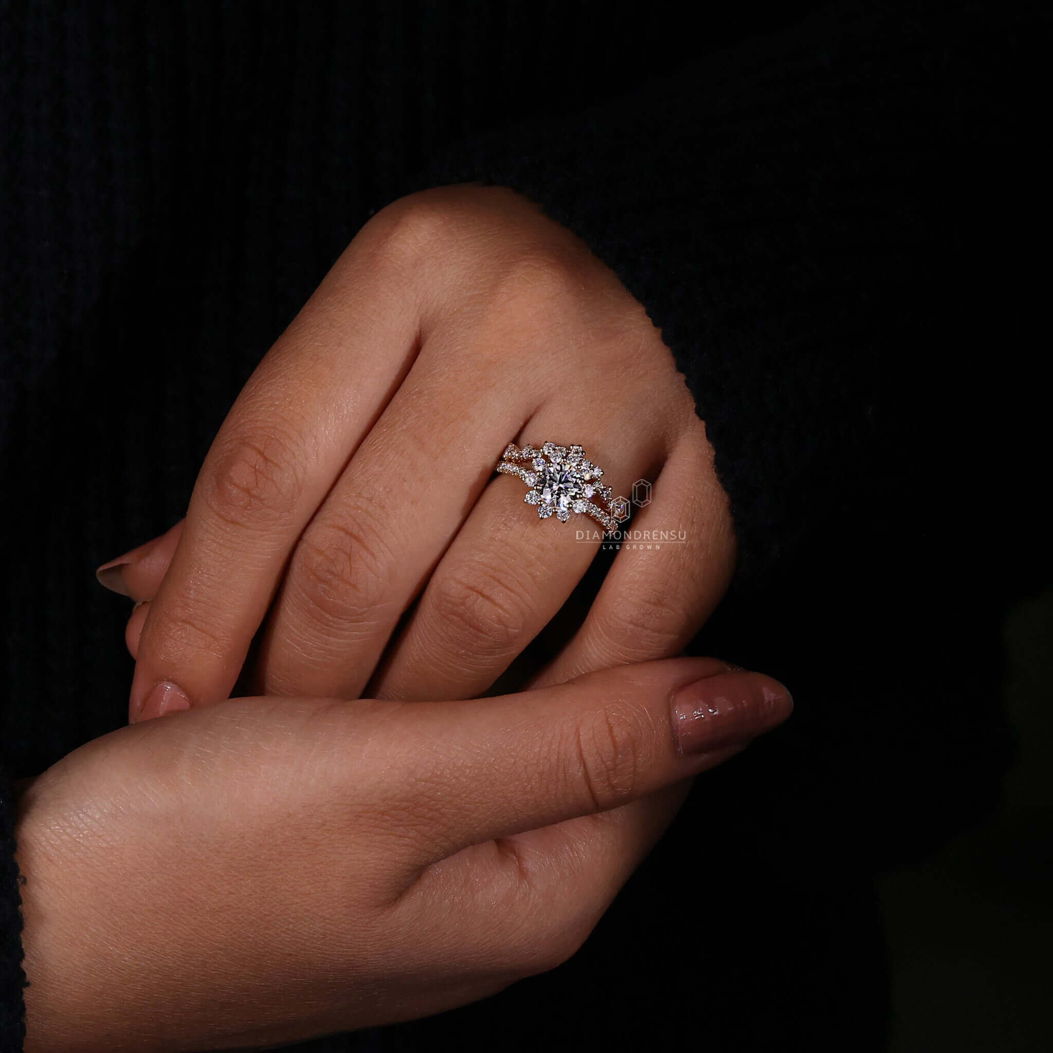 halo engagement ring