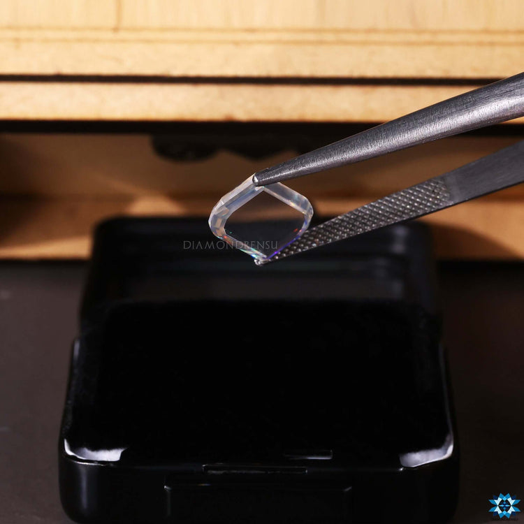 Antique Cut Stone – 3.45 Carat Portrait Cut Moissanite.
