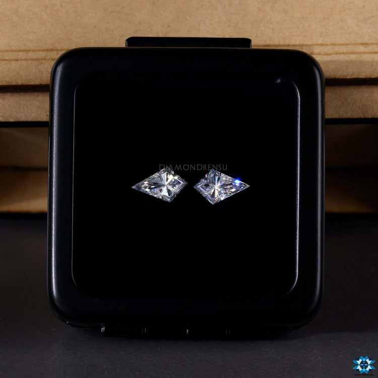 1.13 TCW kite cut moissanite sold as loose moissanite for settings.
