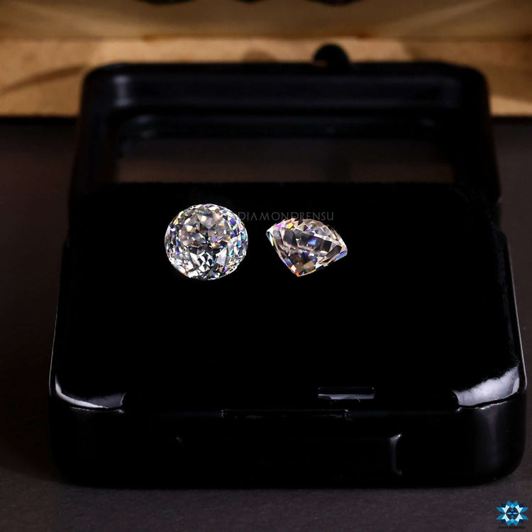 Buy loose moissanite stones with Portuguese Rensu cut antique style from Diamondrensu.
