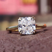 Cushion Engagement Ring featuring a timeless and elegant design.