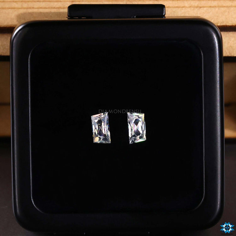 0.60 to 4.0 TCW offered in French Cut Moissanite for loose moissanite buyers.
