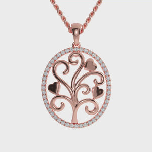 The tree of life pendant brings meaning and style to any look.