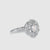 Unique 1.32 TCW Round Moissanite Art Deco Vintage Style Engagement Ring