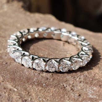 Eternity Ring Round in a classic design for a timeless look.