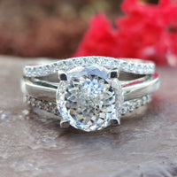 moissanite ring - diamondrensu