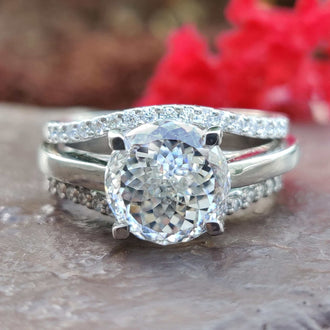 moissanite ring - diamondrensu