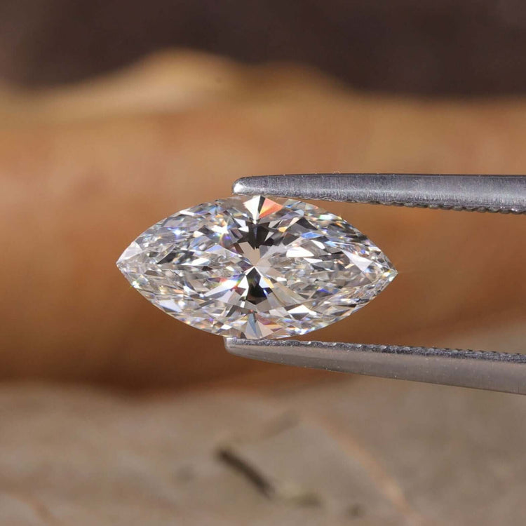 Marquise cut diamond lab grown diamond loose stone.
