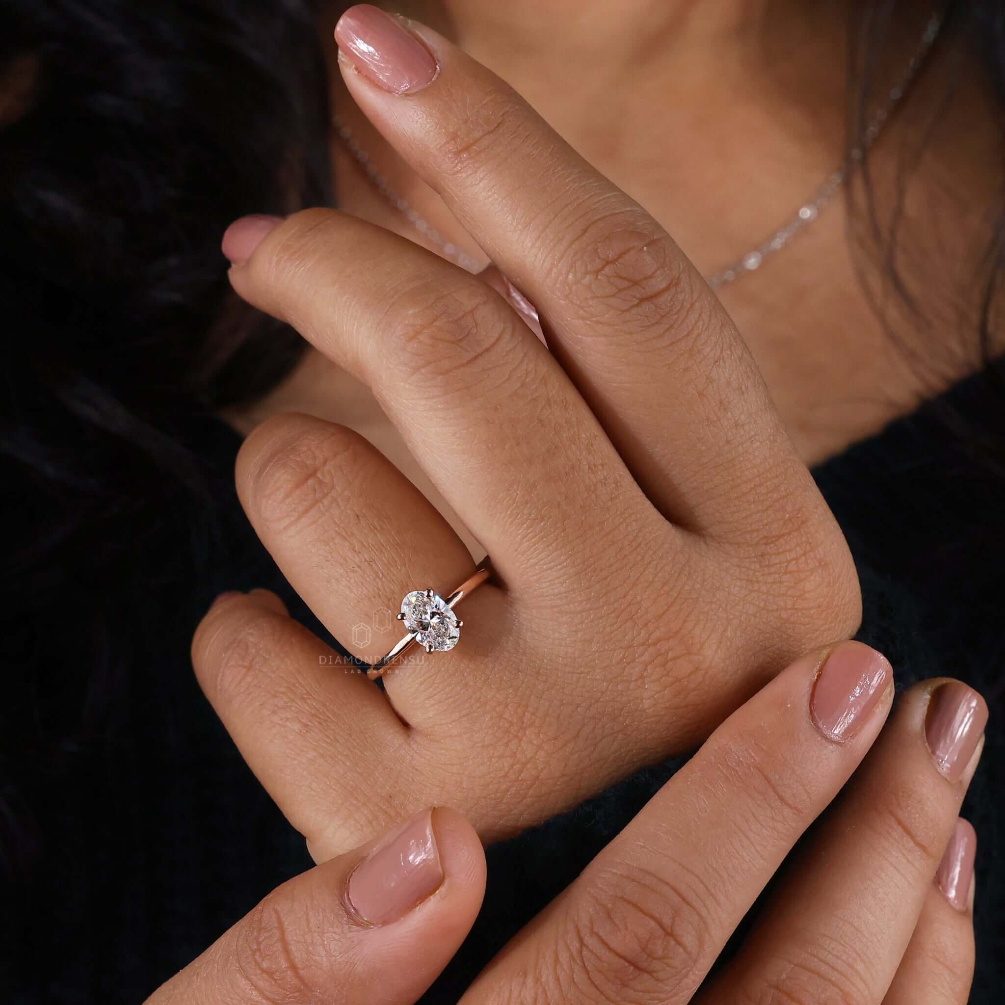 Salt & pepper diamond engagement ring / Adonis | Eden Garden Jewelry™