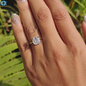 Stunning asscher cut ring crafted with precision and beauty.

