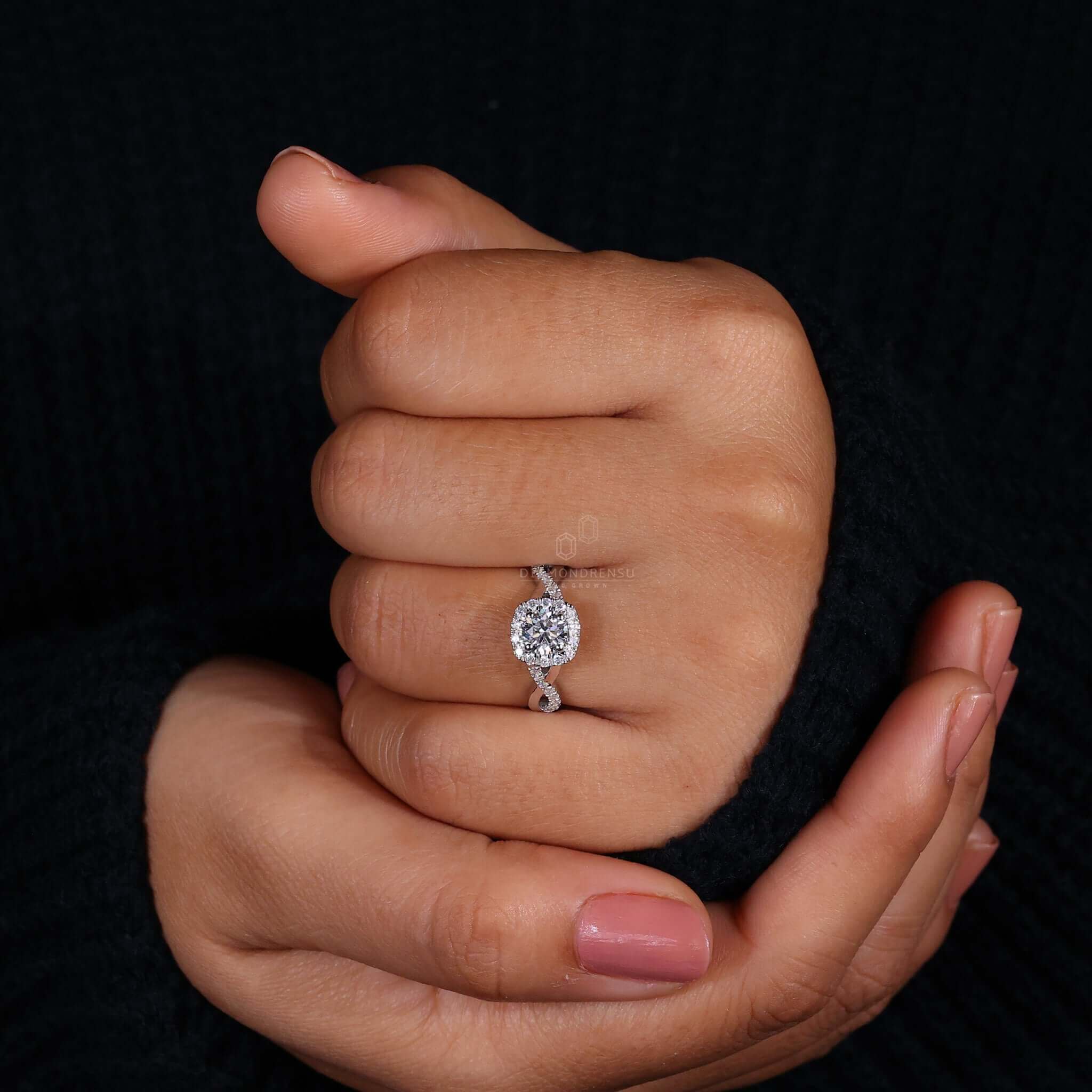 lab grown diamond ring