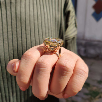 moissanite solitaire ring