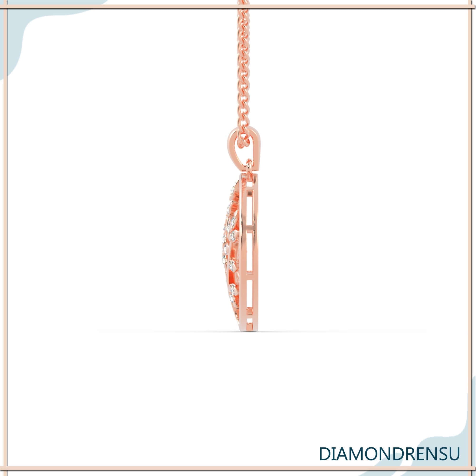 moissanite pendant necklace - diamondrensu