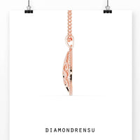 The tree pendant symbolizes growth and strength.
