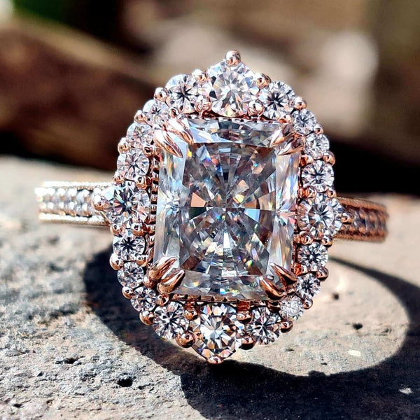 Moissanite store ring