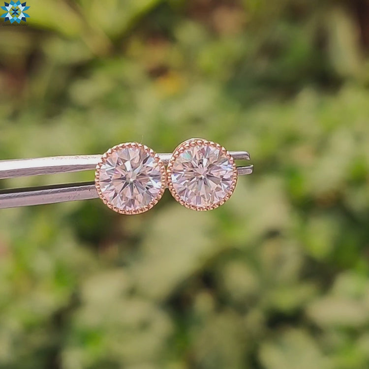 moissanite wedding earrings