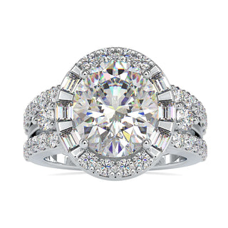 Halo oval ring engagement with a stunning oval cut diamond.
