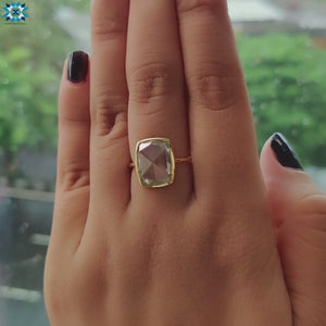 A sleek cushion cut ring showcasing a modern and sophisticated design for special moments.