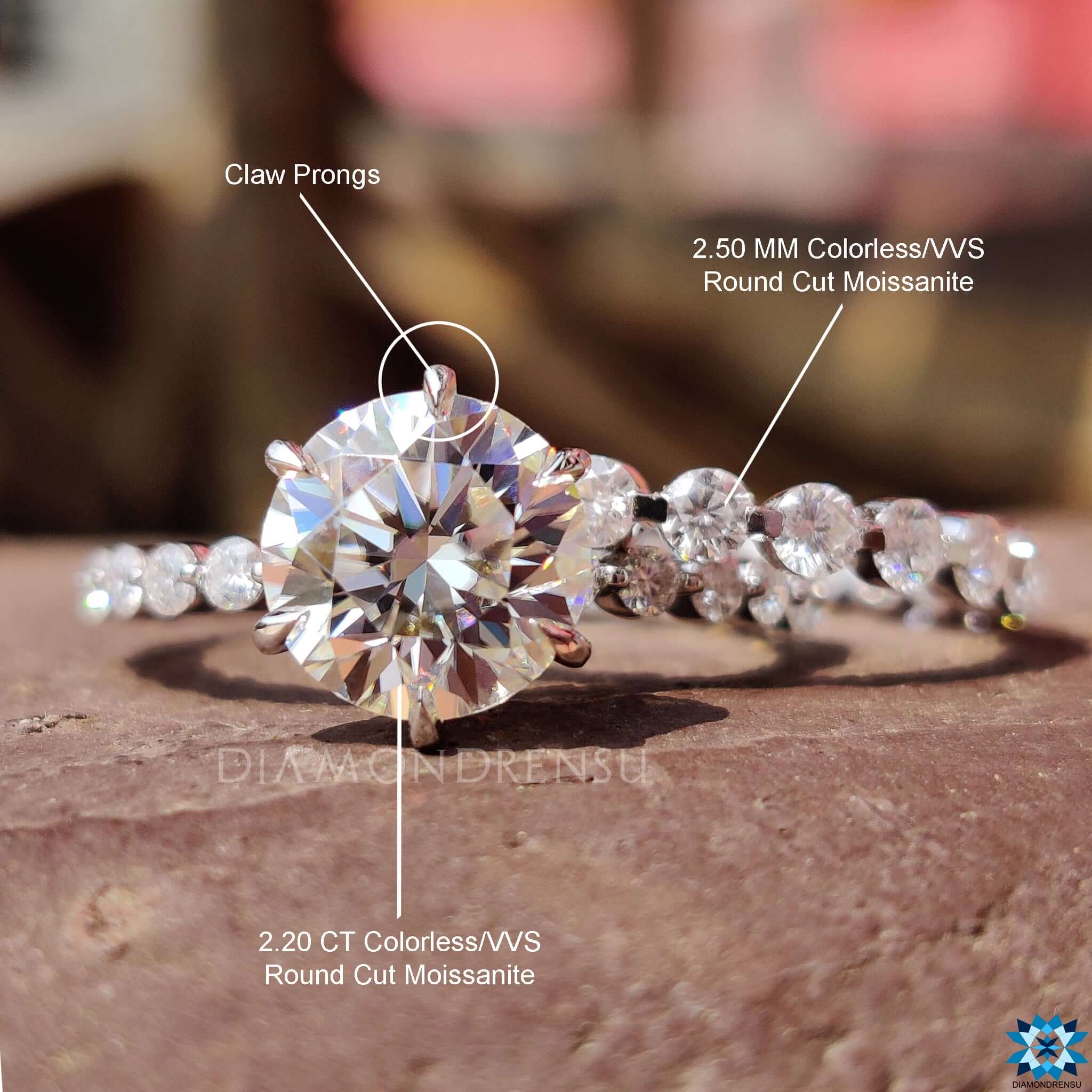 round  moissanite jewelry - diamondrensu