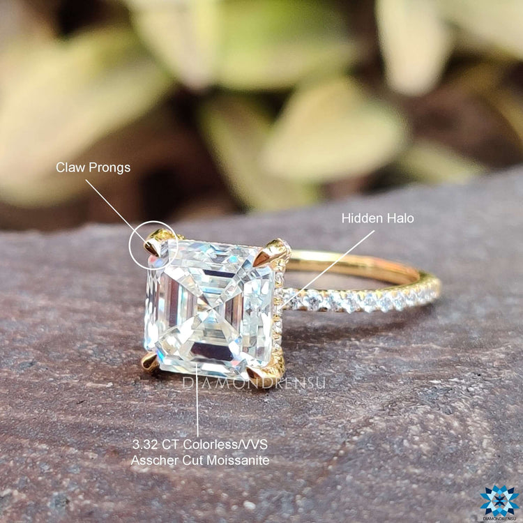 moissanite halo engagement rings - diamondrensu