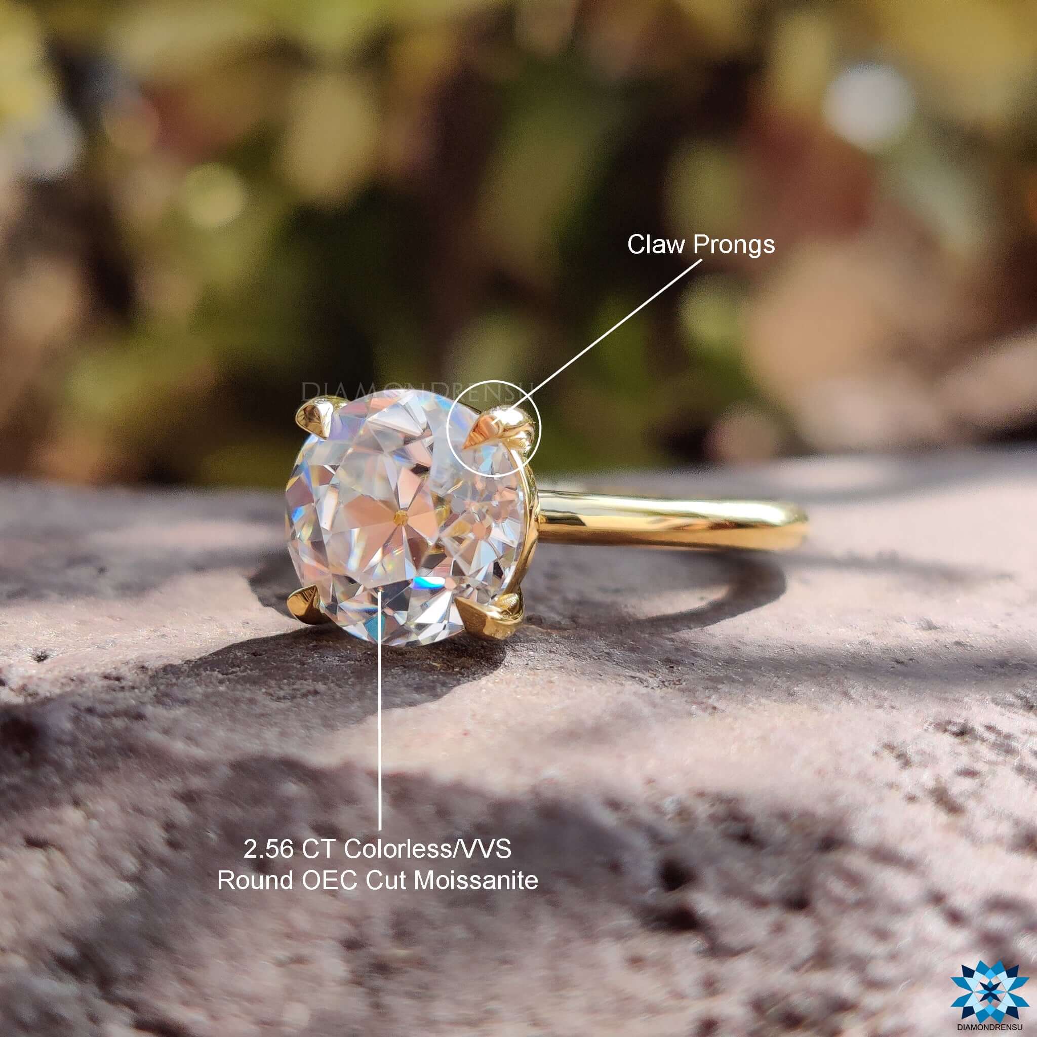 solitaire moissanite jewelry
