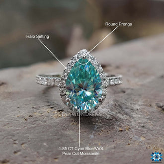 pear cut moissanite - diamondrensu
