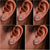 round cut lab grown diamond stud earrings