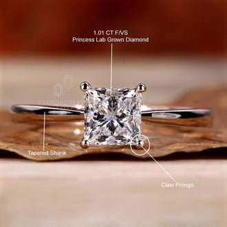 lab created diamond ring