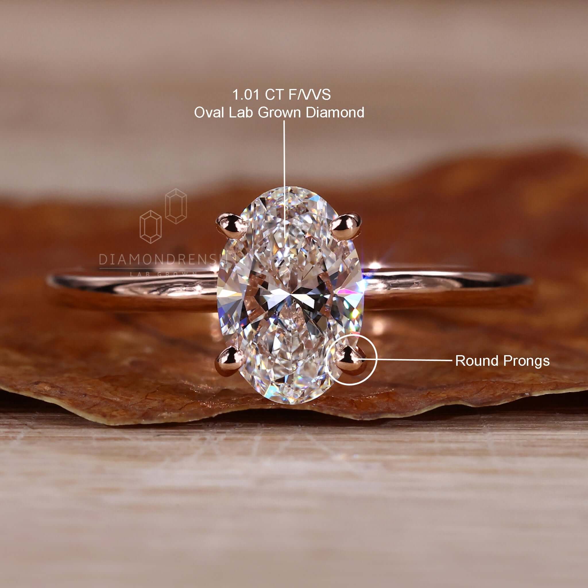 Engagement Ring -Oval Diamond Halo Engagement Ring, Twisted Band-ES2318OV