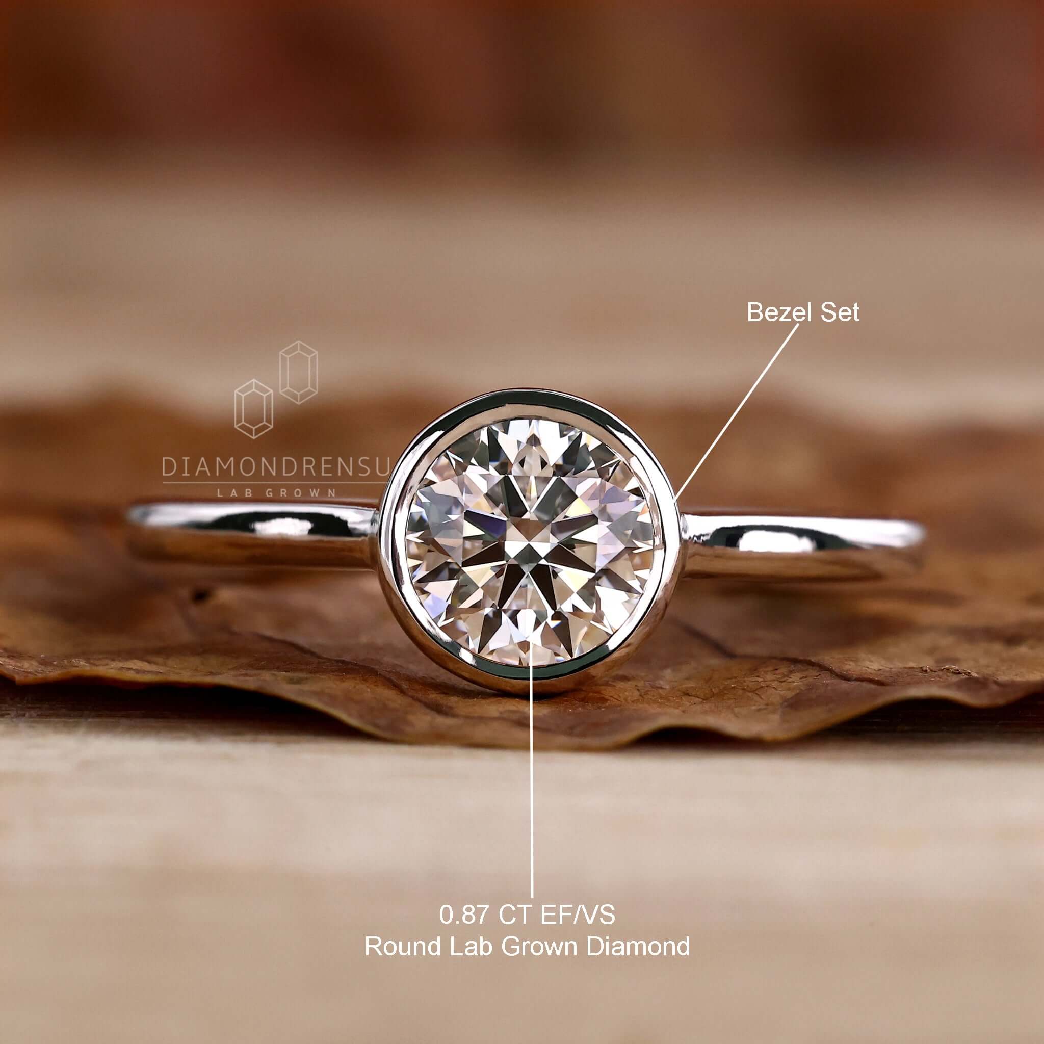 Bezel diamond solitaire Clearance