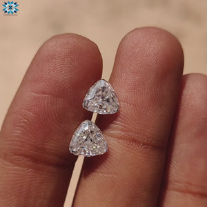 Trillion Step Cut stones offered in 0.50 to 4.0 TCW moissanite options.
