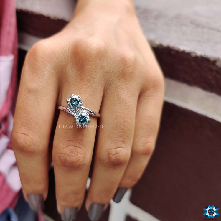 moissanite engagement rings - diamondrensu